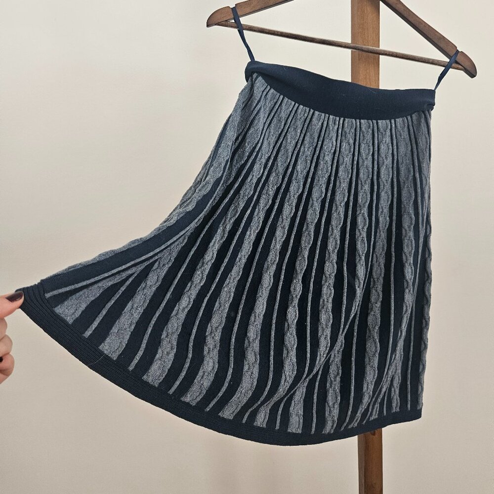 Mossimo Wool Blend Knit Pleated Skirt – Dark Academia – Size S